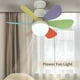 thumbnail image 5 of Ceiling Fans with Lights E27/26 Socket Screw in Ceiling Fan Socket Fan Light Ceiling Fans with Lights Multicolor,B, 5 of 5