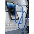 thumbnail image 4 of Poetic Guardian Case for iPhone 14 Pro Max, Clear Case with Built-in Screen Protector, Blue/ Clear, 4 of 6