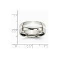 thumbnail image 2 of Acier Inoxydable Incrustation d'Argent 8mm Poli Bande Taille 10,5 Bijoux Cadeaux pour les Femmes, 2 of 4