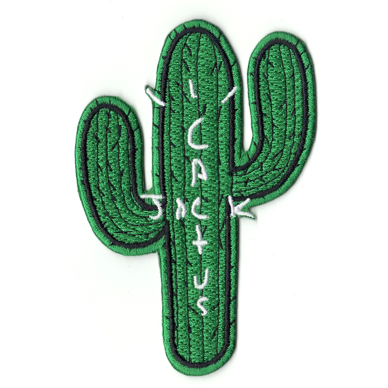 Green Cactus Iron On Patch