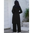 thumbnail image 4 of IDOPIP Muslim Abaya Dress for Women Long Sleeve Maxi Modest Dresses Middle East Islamic Arabian Robe, 4 of 7