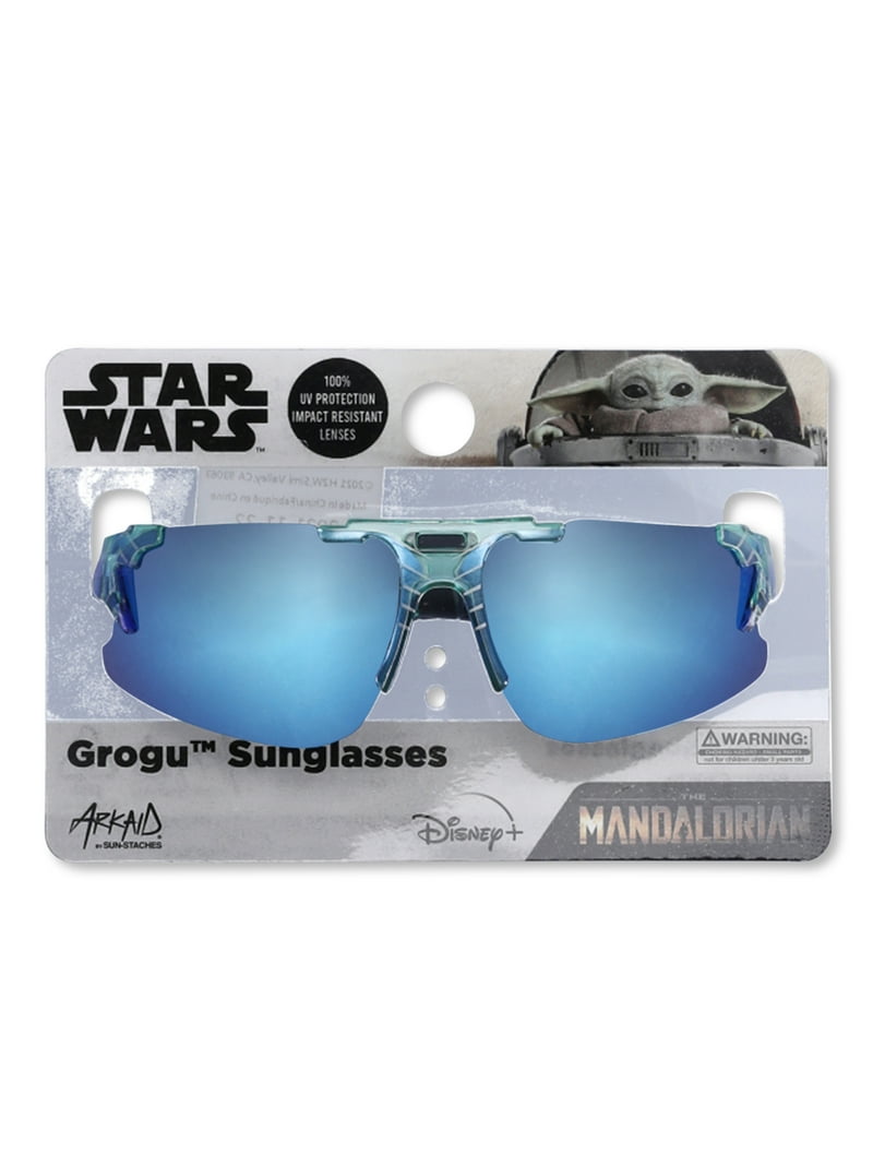 Star Wars Boys The Mandalorian Grogu Sports Wrap Sunglasses with
