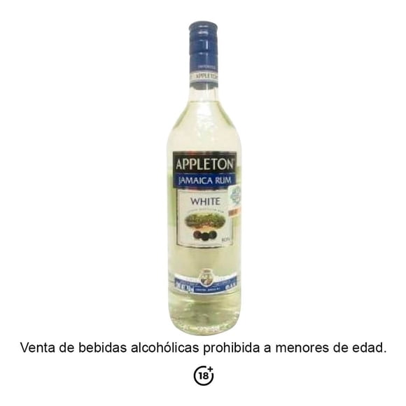 Ron Appleton jamaica white de 950 ml