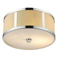 thumbnail image 4 of Butler 2-Light Polished Chrome Pendant With Coarse Cream Linen Shade And Opal Acrylic Diffuser, 4 of 6