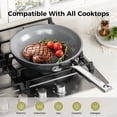 thumbnail image 5 of naturepan 8 inch Ceramic Nonstick Skillet, Diamond-Titanium Coating, Dishwasher/Oven Safe, Gray, 5 of 8