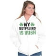 thumbnail image 3 of St Patricks Day Irish Boyfriend Zip Hoodie Sweatshirt Women Brisco Brands M, 3 of 6