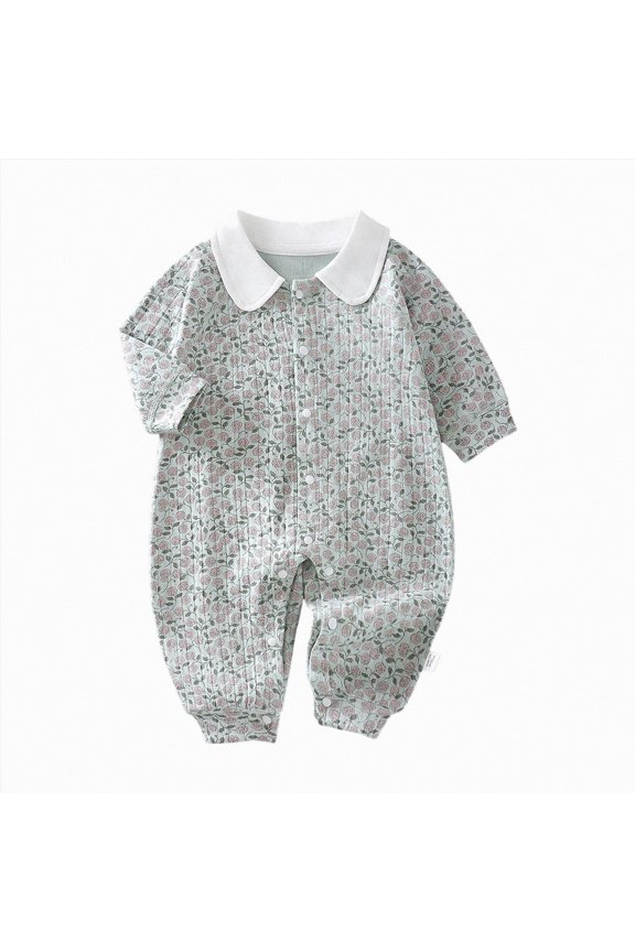 Newborn Baby Boy Girl Mallard Duck Outfits Romper Short Sleeve Duck One Piece Jumpsuit Overalls Hunting Baby Clothes (Light Gray,3-6 Months)