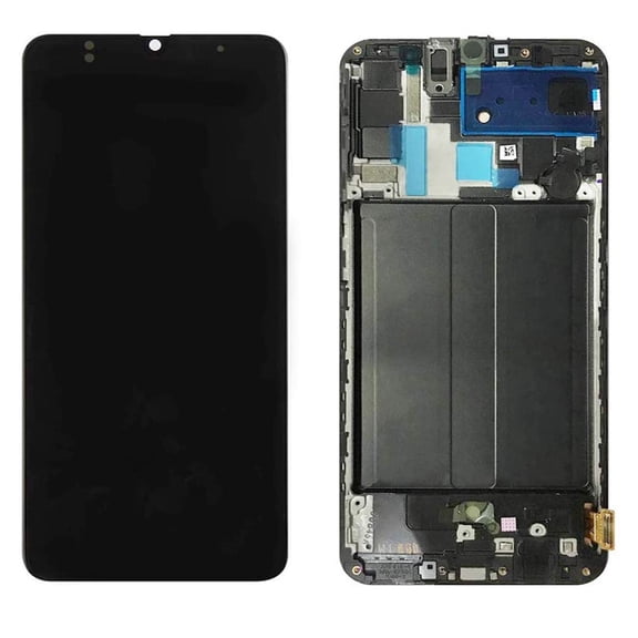 Replacement OLED Display Touch Screen Digitizer Assembly With Frame For Samsung Galaxy A70 (SM-A705W) - Black