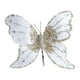 thumbnail image 2 of Adorno navideño con forma de mariposa, decoración brillante para el árbol de Navidad Blanco, 2 of 9