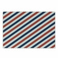 thumbnail image 1 of Harbour Stripe Cutting Board, Vintage Barber Pole Helix of Colored Stripes Medieval Contrast Design, Decorative Tempered Glass Cutting and Serving Board, Small Size, Blue Red White, by Ambesonne, 1 of 1