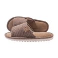 thumbnail image 4 of XFeng Men Linen Fabric Open‑Toe House Slippers Indoor Home Slides, 4 of 4