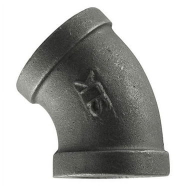 STZ Industries 2-1/2 in. FIP each X 2-1/2 in. D FIP Black Malleable Iron 45 Degree Elbow