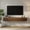 Brown, variant on Demi Bonn Floating TV Stand with Touch-Sensitive LED Lighting, Built-in Power Strip (3 AC Outlets + 2 USB), Fluted Wood Wall-Mounted Entertainment Center for Living Room, Black