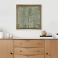 thumbnail image 4 of IDEA4WALL Framed Canvas Print Wall Art Grayscale Linear Pattern Abstract Stick Figure Illustrations Modern Art Geometric Wall Decorative Relax/Calm Comtenporary for Rooms - 24"x24" NATURAL, 4 of 5