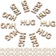thumbnail image 2 of Wooden Hug Cutouts for DIY Crafts Beige Decorative Wood Hug Pieces Stress Reliever Gift 100pcs, 2 of 5