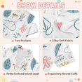 thumbnail image 4 of FORMRS Kids Short Sleeve Top and Pants Pajama Set Unisex Satin 2-Piece Sleepwear, Sizes 7-8Y, Cartoon Doodles, 4 of 8