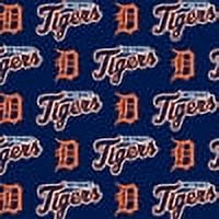 MLB Detroit Tigers 58 100% Cotton Sports Logo Craft Fabric By the Yard Multi-color