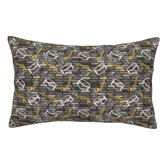 Fotbe Hockey1 Funda de Almohada Decorativa Estilo Occidental, Lujo en Algodón, Fundas para Almohadas King, Cojín Estampado para Decoración del Hogar-16"x24"