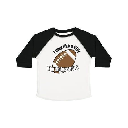 

Inktastic Football - Like a Girl Gift Toddler Toddler Girl T-Shirt