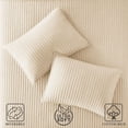 thumbnail image 5 of Mainstays King Quilt - Beige Soft Jersey, Cotton-Rich T-Shirt Soft, Reversible Bedding, 5 of 6