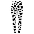 thumbnail image 4 of Norvella Womens Cow Print Leggings High Waisted Elastic Waist Full Length Stretch Slim Fit Yoga Pants Casual Everyday Bottoms, 4 of 4