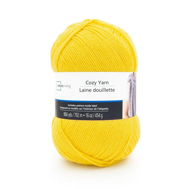 Mainstays Cozy Coquelicot Fil Acrylique Moyen 1 Pelote