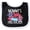 Black and White, variant on Inktastic Mommys Little Firecracker with Rocket and Fireworks Boys or Girls Baby Bib