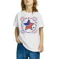 thumbnail image 5 of CFLVAEK Kids 4th of July T Shirts Funny Stars Stripes Patriotic Graphic Tees Comfy Cotton Round Neck Short Sleeve Tshirts Girls Boys Indenpendence Day Tshirt 5 Years, 5 of 7