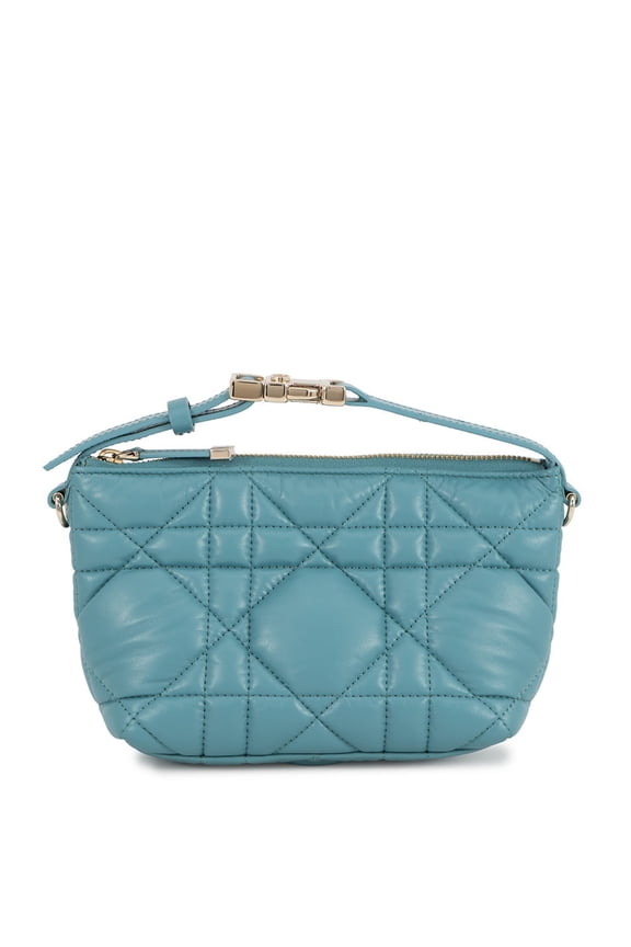 Pre-Owned Christian Dior Handbag Macrocannage Nomad Pouch Small S5553OMIG Women's
