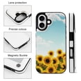 thumbnail image 3 of Compatible with iPhone 11 12 13 mini 14 15 16 Pro Max Plus Wallet Case with Card Holder, PU Leather Kickstand Card Slots Case ( Sunflower Sky, iPhone 16 Pro), 3 of 7