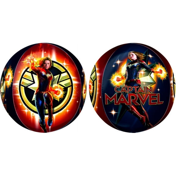 16 inch Captain Marvel Orbz Foil Mylar Balloon - Party Supplies Decorations
