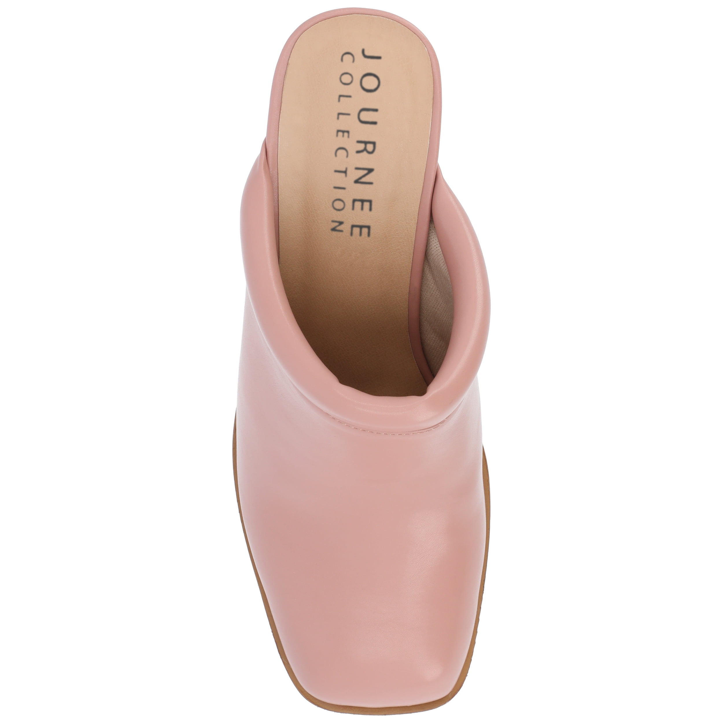 Journee Womens Izara Slip On Platform Mule Pumps