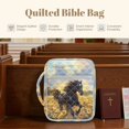 thumbnail image 4 of FOR U DESIGNS Horse Sunflower Print Bible Case for Women Men Lightweight Carrying Organizer Bag Bible Protective with Handle and Zipper Handbag for Bible Study/Daily Use, 4 of 7