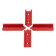 thumbnail image 4 of 4Pcs T Track Connector Aluminium Alloy 100mm Length 30mm Width Unviersal for Woodworking, 4 of 7