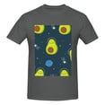 thumbnail image 4 of Bingfone Avocado In Space Men'S Loose Fit Short-Sleeve Pocket T-Shirt, 4 of 7
