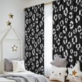 thumbnail image 5 of Blackout Kids Curtains,White and Black Leopard Print Children's Insulated Curtains Set Of 2,Bedroom Essentials,Toddler Room Decor 52"x84", 5 of 5