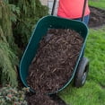 thumbnail image 4 of Marathon Yard Rover 2 Tire Wheelbarrow Utility Cart for Garden, Green, 4 of 7