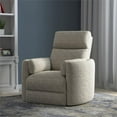thumbnail image 2 of Pemberly Row Contemporary Fabric Swivel Glider Recliner in White, 2 of 12