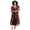 Multi Abstract Garden, variant on Women's Plus Size Glam Jumpsuit