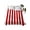 Dark Red, variant on Queen Size Flat Sheet Only, Burnt Orange Striped Soft Brushed Microfiber Bed Sheets, Thanksgiving Orange White Stripes Hotel Quality Breathable Bedding Top Sheet, Easy Care, 90"x102"