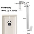 Over the Door Hooks, 10 Pack Door Hangers Hooks Heavy Duty Organizer Hooks for Living Room
