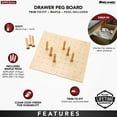 thumbnail image 6 of Rev-A-Shelf 4DPS-3921 39x21" Wood Trimmable Pegboard Organizer with 16 Pegs, 6 of 13
