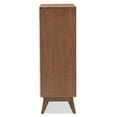 thumbnail image 4 of Bowery Hill Mid-Century 5-Drawer Board Wood Chest in White/Walnut, 4 of 8