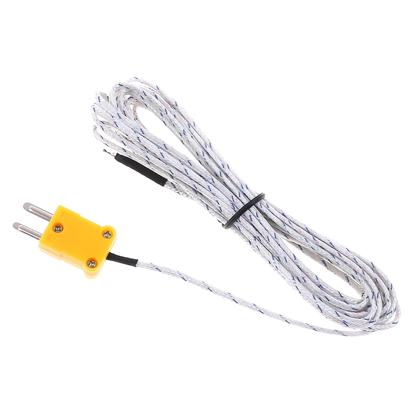 1PC 5m K type temperature sensor thermocouple probe cable wireZBDE nn 