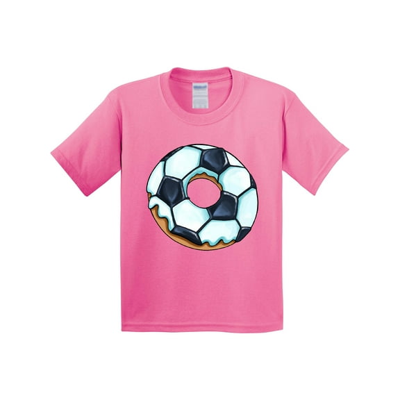 Inktastic Soccer Donut Youth T-Shirt