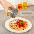 thumbnail image 6 of Crystalia Stainless Steel Cheese Grater with Lead-Free Glass Storage Container, Small Food Processor for Parmesan, Garlic, Onion, Vegetables, Dishwasher Safe (Gray), 6 of 7