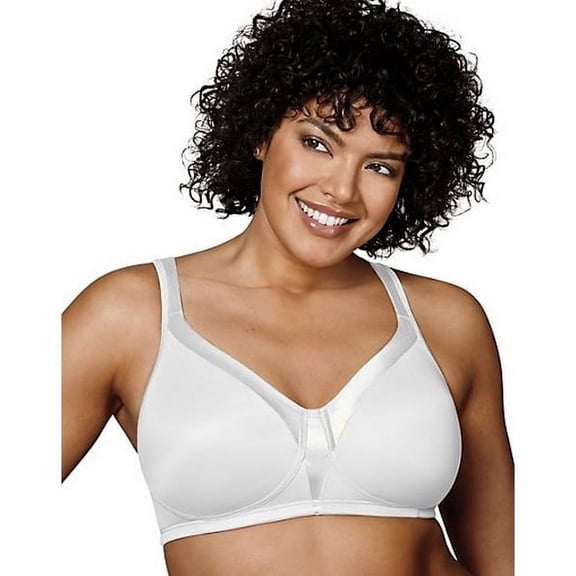 Playtex-Playtex 18 Hour Silky Soft Smoothing Wirefree Bra-White-46B