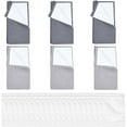 thumbnail image 2 of 6 Pack Microfiber Jewelry Cleaning Cloth Set Reusable Sterling Silver Cleaner Polishing Towel 4-Layers Silver Polishing, 2 of 8