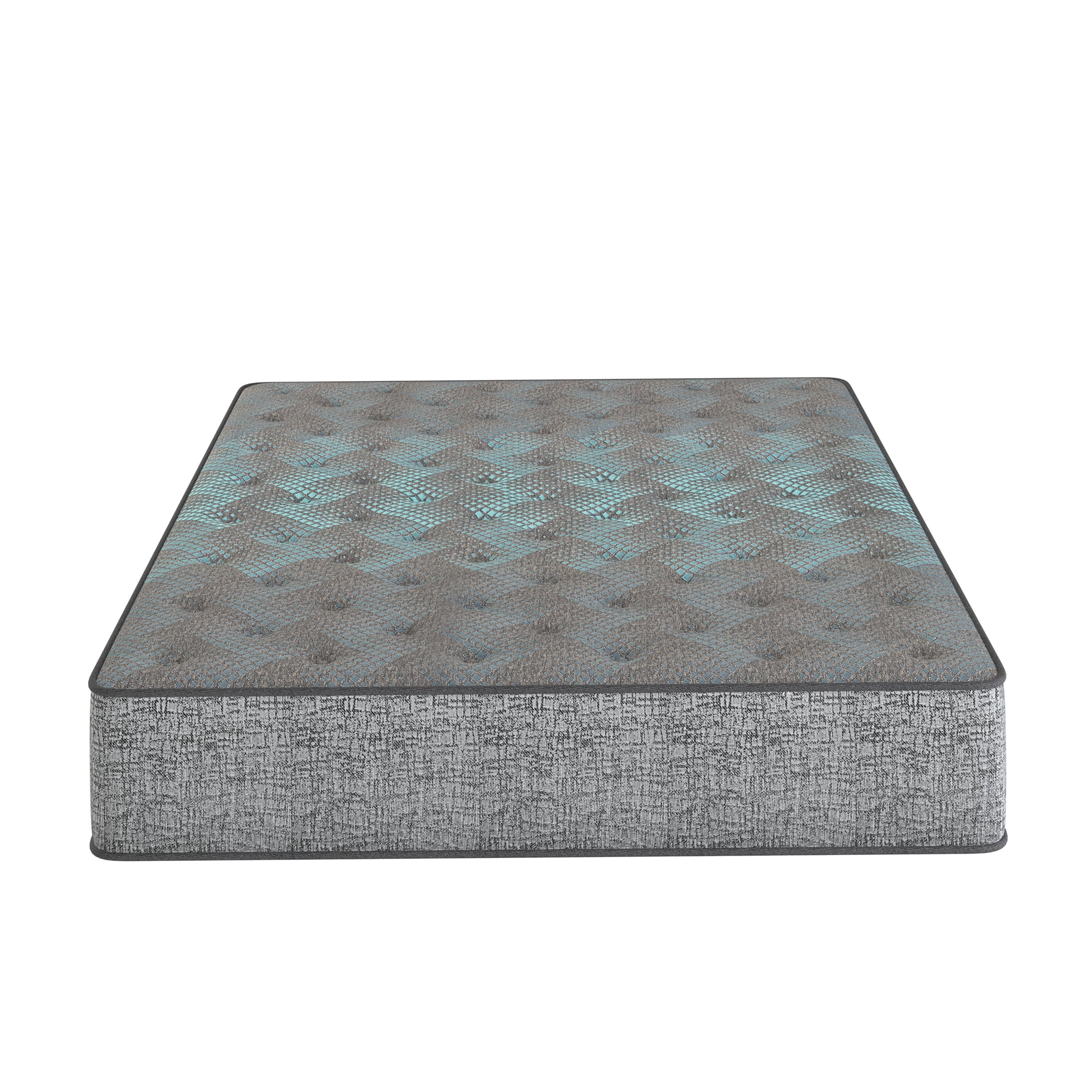 California King 13 Inch Firm Hybrid Cooling Mattress, Blue Grey, Pocket Coil Support for Motion Isolation & Cool Sleep