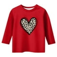 thumbnail image 4 of Gunia Valentines Shirts For Kids Boys Girls 3/4 Sleeve Love Heart Graphic Crew Neck Casual Breathable Soft Valentine'S Day T-Shirt Toddler Tee Tops 3-14 Years Red, 4 of 4